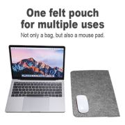 15.4″ Duo Tone Felt Sleeve Pouch