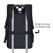 15.6″ Casual PU Laptop Backpack With USB Port