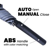 27″ Auto-Open Inner Black Coated Reflective Strip Color Handle