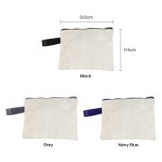 Canvas Zippered Pouch Travel Organizer with Handle – 8oz