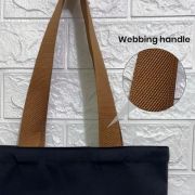 Colour Strip Black Canvas Bag – 10oz (340x310x100)