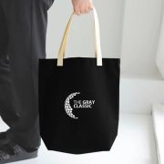Colour Strip Black Canvas Bag – 10oz (340x310x100)