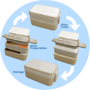 ECO Bamboo 2 Tier Lunch Box – 1200ml