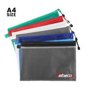 Frosted PVC Organizer with Net Divider – A4 Size