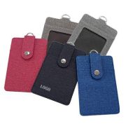 Korea Fabric ID Holder with Snap Closure