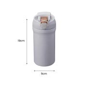 LINK Dual Lid 316 S.Steel Bottle with Straw – 600ml