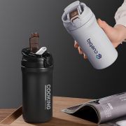 LINK Dual Lid 316 S.Steel Bottle with Straw – 600ml