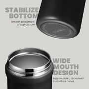 LINK Dual Lid 316 S.Steel Bottle with Straw – 600ml