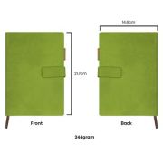PU Magnetic Hard Case A5 Notebook with Pen Loop