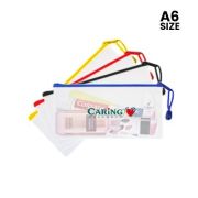 PVC Frosted Zipper Pouch – A6 Size