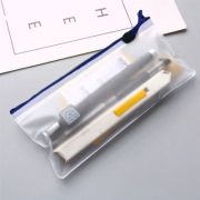 PVC Frosted Zipper Pouch – A6 Size