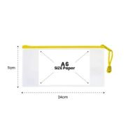 PVC Frosted Zipper Pouch – A6 Size