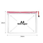 PVC Transparent Netting Pouch – A4 Size