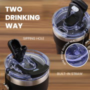 SNAPSIP Stainless Steel Bottle with Strap – 600ml