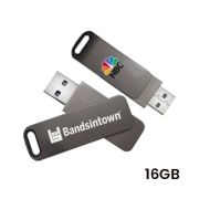 Metal Swing Black USB Flash Drive – 16GB