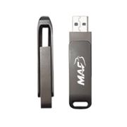 Metal Swing Black USB Flash Drive – 16GB