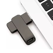 Metal Swing Black USB Flash Drive – 32GB