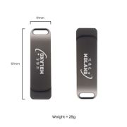 Metal Swing Black USB Flash Drive – 8GB