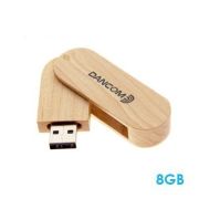 Wooden 360 Swivel USB Flash Drive – 8GB